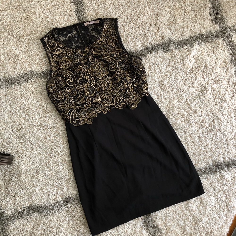 Forever21 Black and Gold Dress